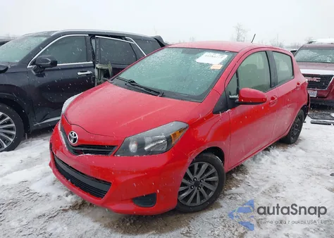 2013 Toyota Yaris Le z USA, uszkodzony, nr VIN JTDKTUD33DD549671